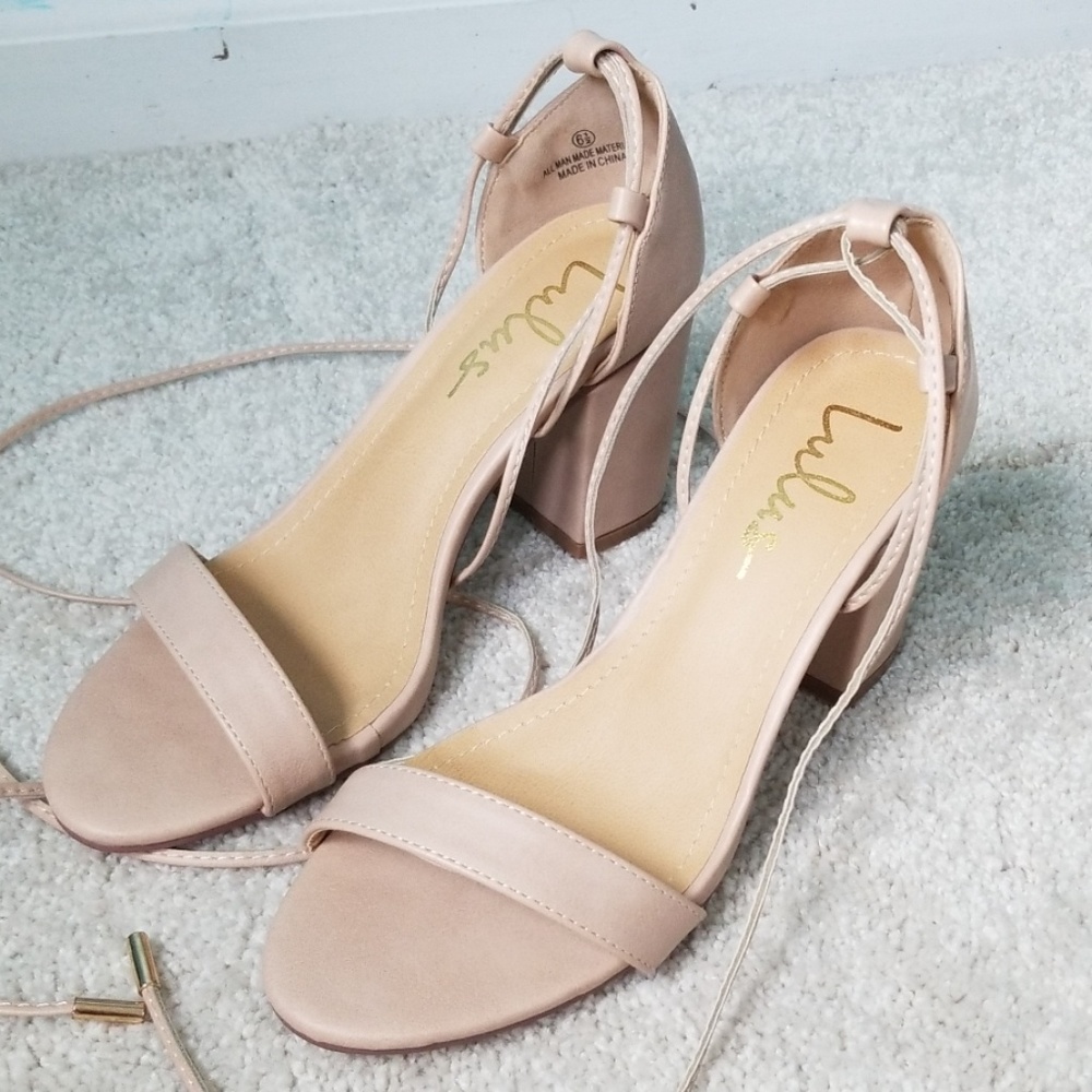 LULUS Nude/Blush Heels